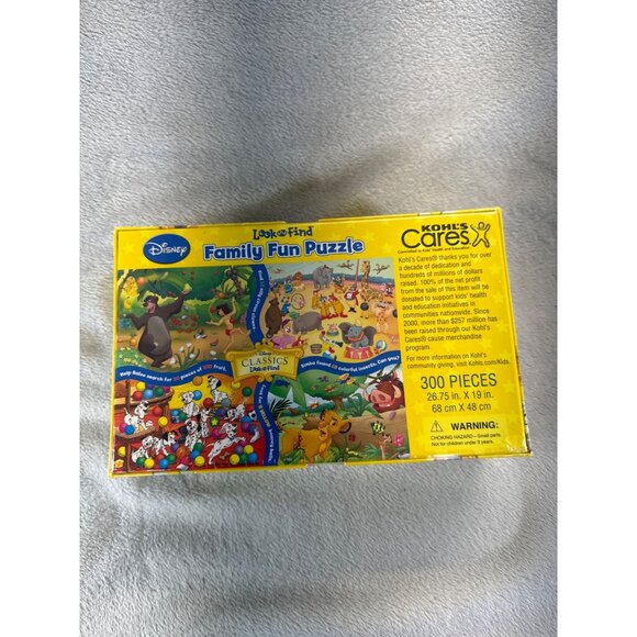 Disney Look & Find Family Fun Puzzle 300 Pieces 3+ Years Kohls Cares Classics - Picture 10 of 10